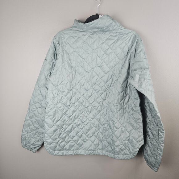 Columbia Light Weight Green Full Zip Coat Size Large - Picture 2 of 6